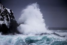 Waves Crashing at Middle Cove