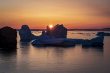 Spiller's Cove Iceberg at Sunrise