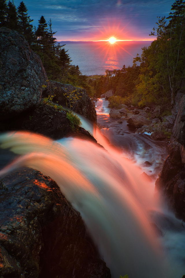 Sunset Falls.
