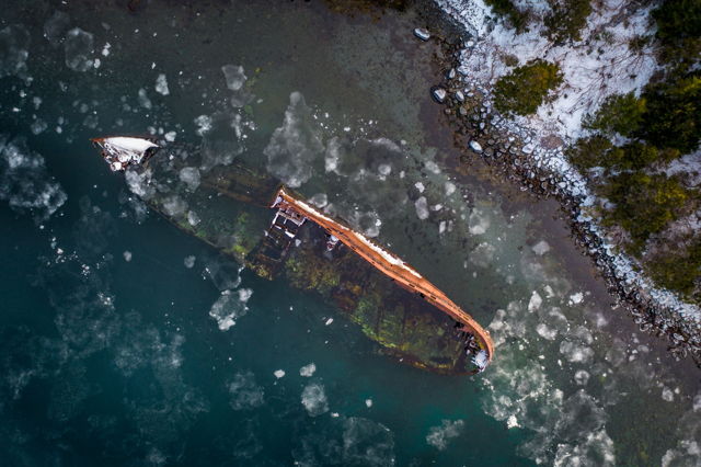 Resting place of the S.S. Ilex