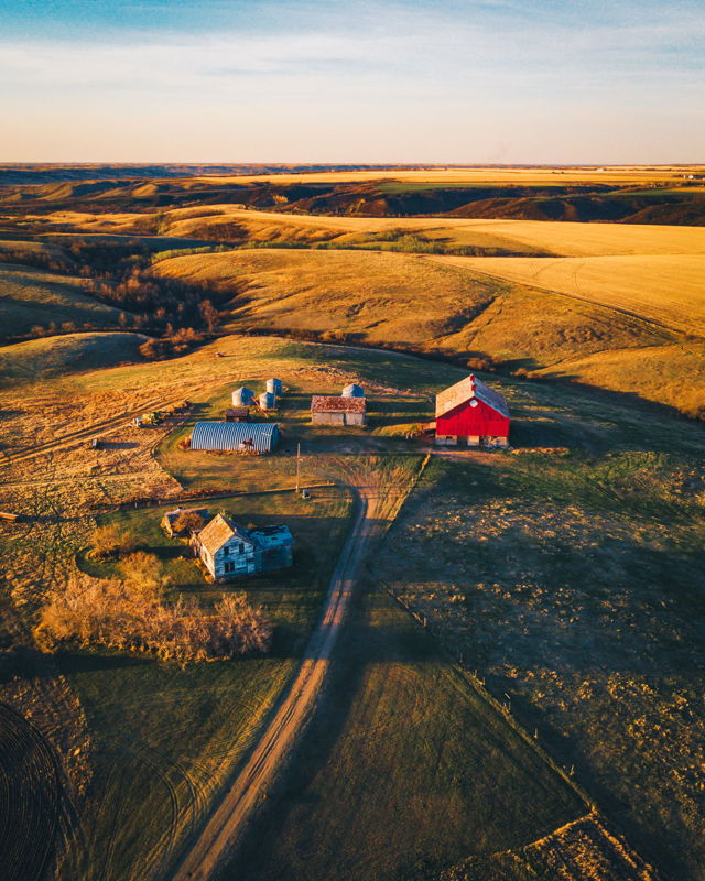 On the farm in Saskatchewan