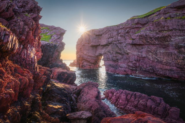 Tickle Cove Sea Arch Sunset