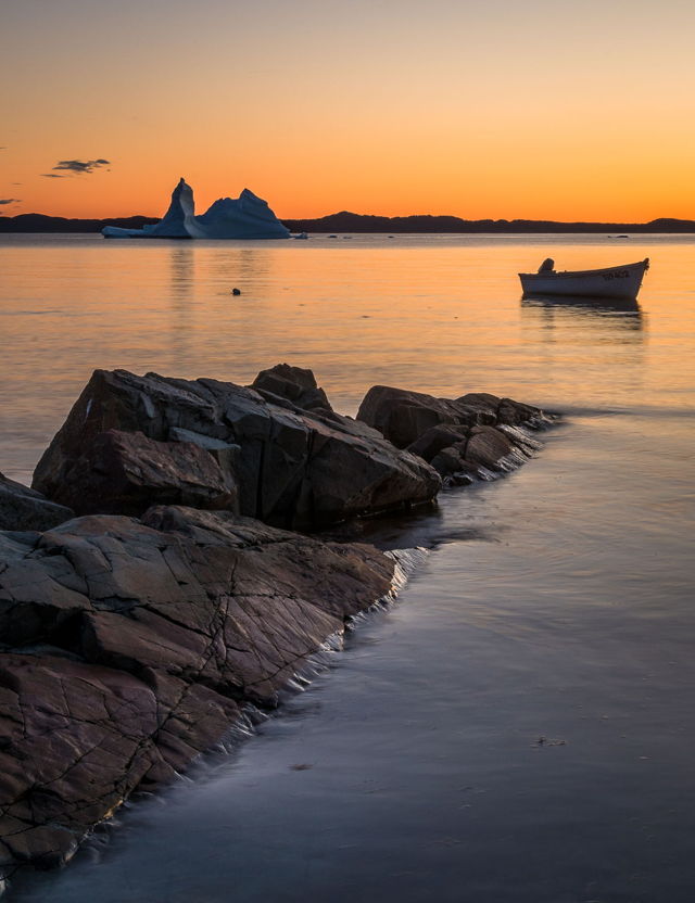 Island Harbour Sunset Iceberg
