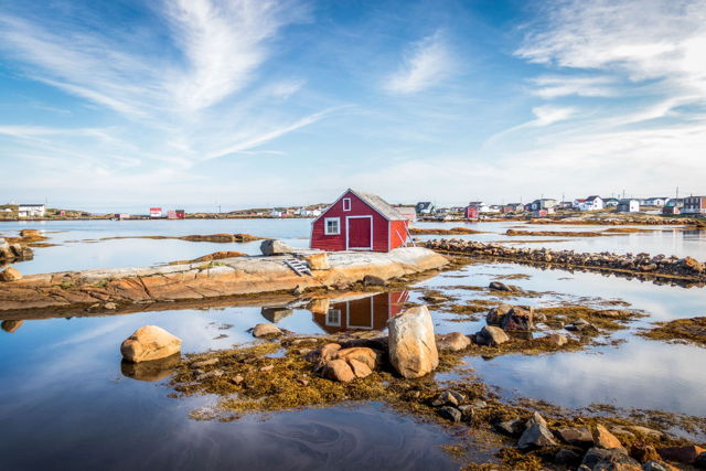 Red Fishing Stage on Fogo Island