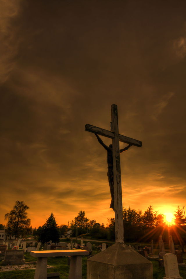 Sunset at the graveyard