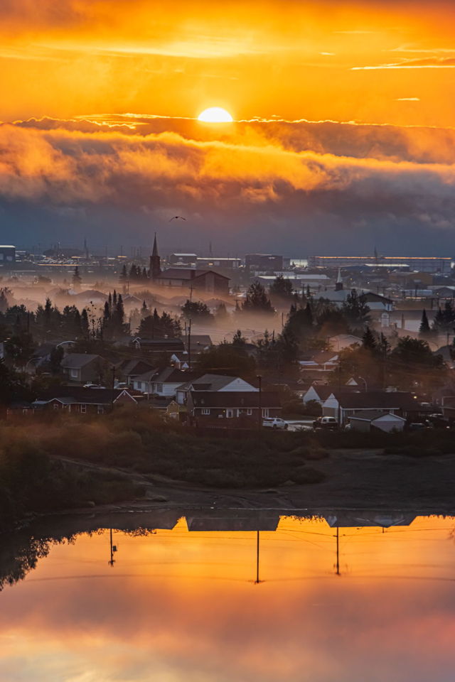 Sunrise in the Fog