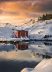 Wintertime Fishing Shed