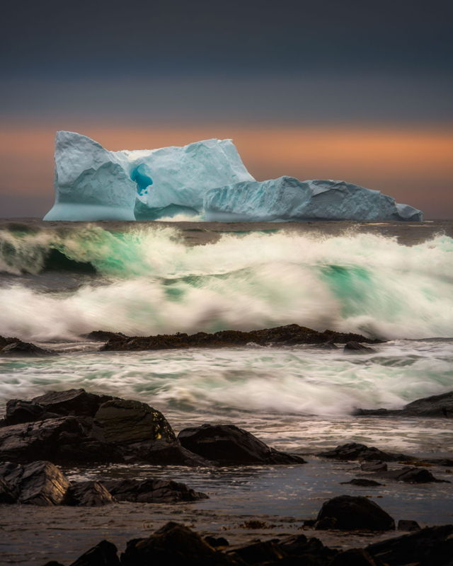 Iceberg and Waves