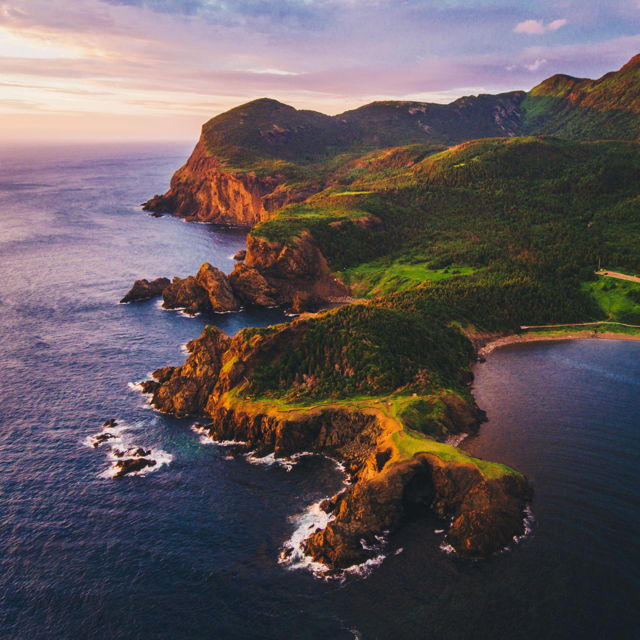 Bottle Cove Sunset - Square