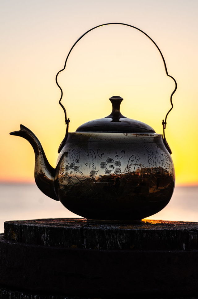 Sunset Teapot