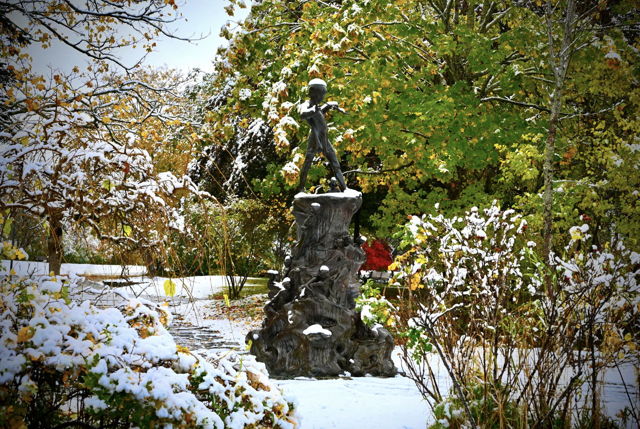 A Halloween Snowfall in Bowring Park