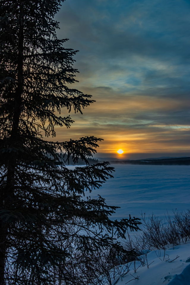 Wintery Sunset Glow