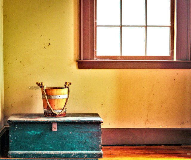 Still Life With Bucket And Trunk