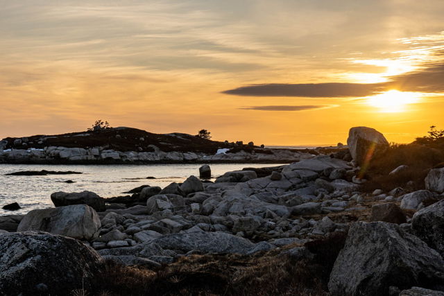 Sunset in Peggy's Cove