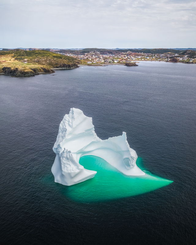 Twillingate Iceberg from Above 2