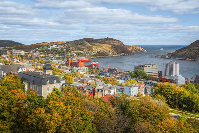 Downtown St John's in Fall