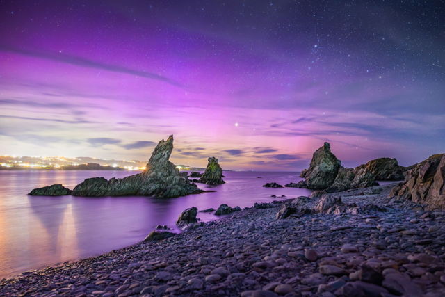 Northern Lights at The Three Sisters in Bay Roberts