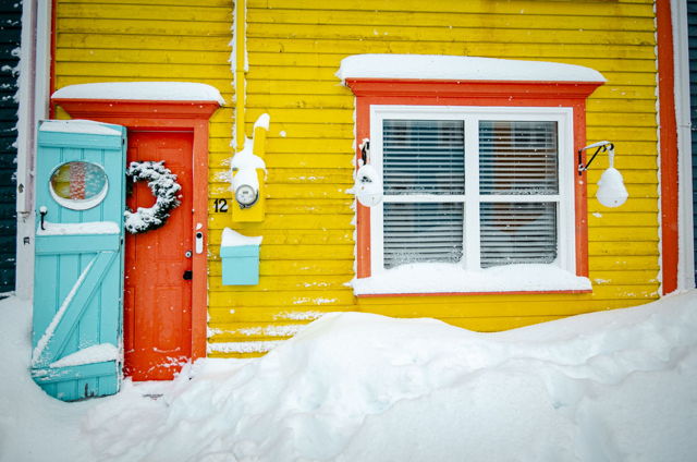 Snowy Row House