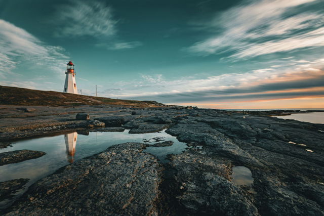 Reflections on the coast