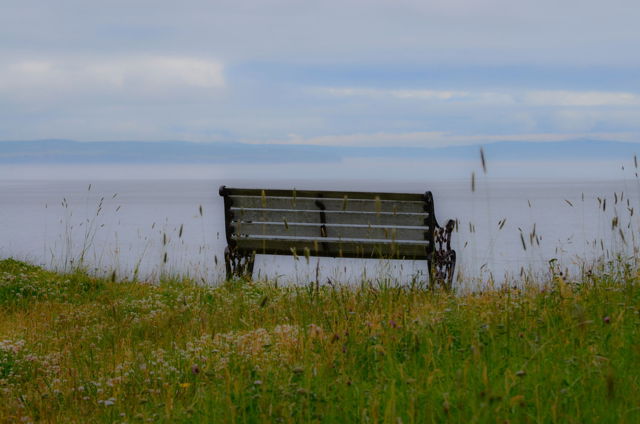 A waiting bench. Brigus, Newfoundland