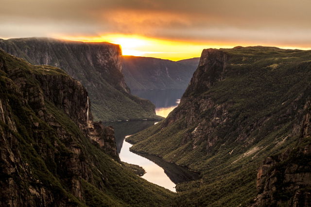 Western Brook Pond Sunset
