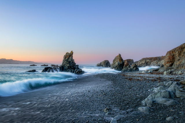 The Three Sisters Chilly Seascape