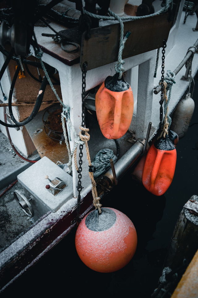 Snowy Fishing Boat