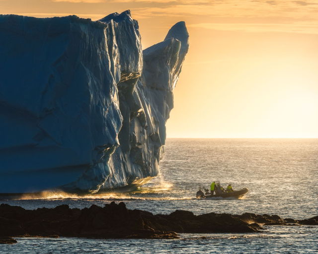 Iceberg and Zodiac at Sunset Twillingate.