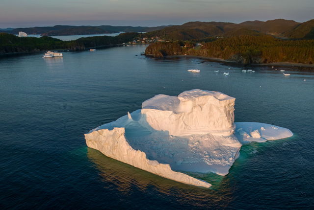 Beachside Iceberg Sunrise
