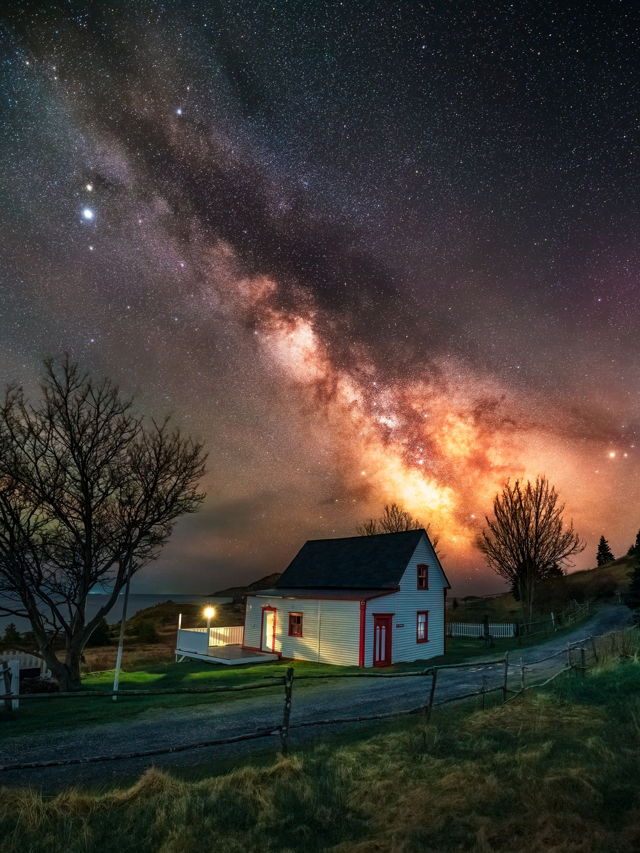 Milky Way Over the Old House at Tors Cove