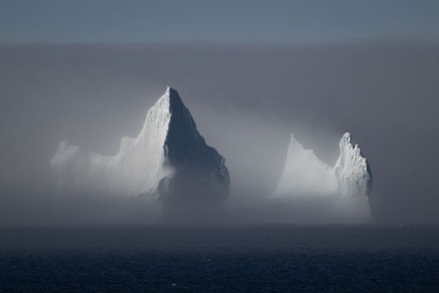 Newmans Cove Foggy Iceberg
