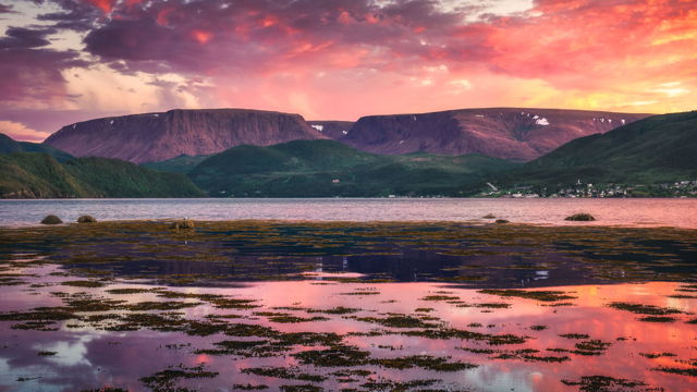 Tablelands Sunset from Norris Point